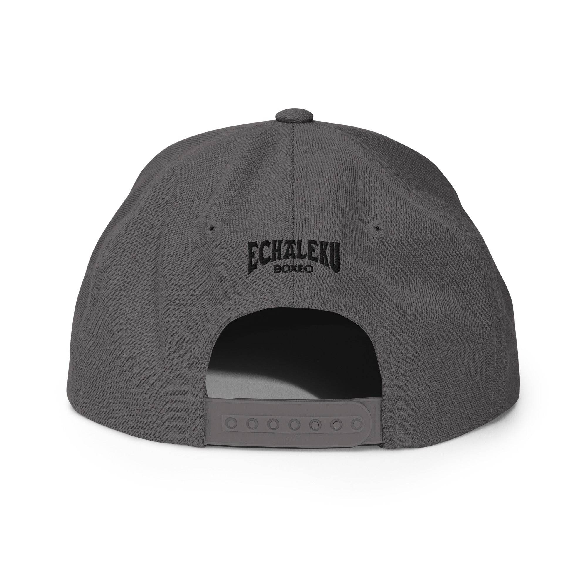 Gorra Echaleku Boxeo Snapback Hat Gris y Negro - Echaleku Boxeo